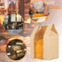90 Pack 13.7 8.2 3.5 Inch Bakery Bags with Window, Kraft Paper Sourdough Bread Bags with Stickers Treat Bags x x Cookie