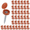 M METERXITY 200-Pack Plastic Hinged Screw Cover Caps, 6mm Shutter Screws with Caps, Fold