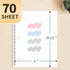 SUNEE Spiral Notebooks College Ruled, 1-Subject, 4 Pack, 8 x 10-1/2 in, 70 Sheets, 3-Hole Punched Paper, Pastel Pink, Purple, Blue, Green for School, Home&Office,Writing Journal by SUNEE