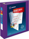Heavy-Duty View 3 Ring Binder, Avery, 2" One Touch EZD Rings, 1 Purple Binder (79777)