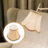 Bulb 5 5 X4. 7 Inch, minkissy Cloth Lamp Shade Vintage Lamp Shade Clip On for Table Lamp/Floor Lamp, X Apricot