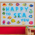 Fish Cutouts Tropical Fish Bulletin Board Decorations for Fishing Ocean Themed Birthday Party Supplies for Kids