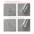 80ml Glass Clear Test Tubes with Screw Caps, Leak-Proof Flat Test Tubes, 6PCS