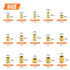 420 PCS M2 M3 M4 M5 Female Thread Knurled Nuts, Brass Threaded Insert Assortment Kit