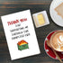 Qiliji Funny Thank You Card for Men Women, Appreciation Card for Coworker Boss Teacher Friend Doctor, Thank You