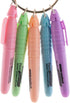 BAZIC Mini Highlighter Pen, Pastel Color, Chisel Tip Broad Fine Line Highlighters, Unscented (5/Pack), 24-Packs