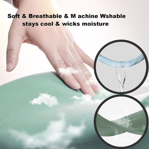 Tophacker Seat Cushion Office Car Seat Cushion, Memory Foam Cushion for Office Chair, Car Seat, Non-Slip Chair Pad