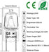 G8 Halogen Bulb 20W 120V Dimmable Xenon (12 Pack) 2Pin T4 JCD Type Warm White 2700K for Under Cabinet Lighting