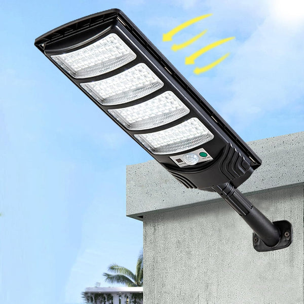 Viruhaka Solar Outdoor Lights,448LEDs Street Lights with 20000LM Hight Brightness, IP66 Waterproof