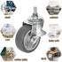 AAGUT 3 Inch TPR Stem Casters, Set of 4, Locking Swivel Replacement for Furniture