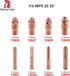 TIG Collet 13N24 (1/8"&3.2mm) for 9, 20 & 25 Series Welding Torch, 10Pcs