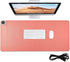 CHSIN 3 Heated Desk Pad PU Leather Mouse Pads with Levels Heating and Auto Shut Down Ideal Hand and Foot Warmer Mat