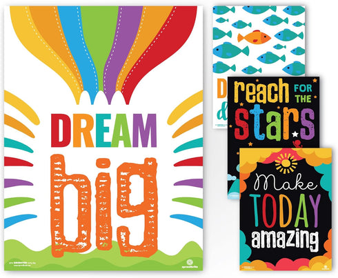 Sproutbrite Classroom Decorations, Posters for Teachers, Bulletin Board and Wall Decor for Pre School, Elementary,