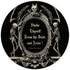 The Undead Arise Gothic Art Waterproof Small Round Mouse Pad 7.9 Inch, Non-Slip Rubber Base for Spooky Home Office
