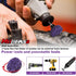 22 2 Inch 1/4" Pcs Quick Change Easy Strip Discs, Sanding Discs with Disc Pad Holder for Die Grinder Surface Strip
