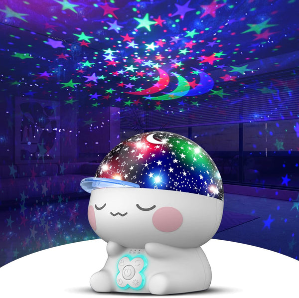 Star Projector Night Light for Kids, Baby Light Projector with Timer, 360 Rotation, Night Lights for Bedroom Decoration