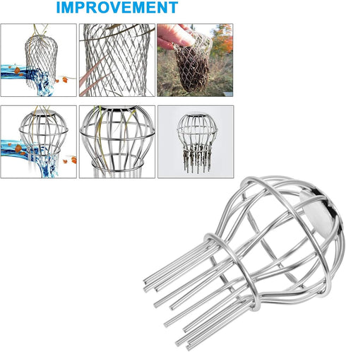 Hemobllo 2 pcs Grille Downspout Cover, Outdoor Gutter Guard Sink Filter Strainer, Stainless Steel Hair Strainer
