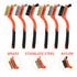 ValueMax Wire Brush Set, 8Pcs Stainless Steel/Brass/Nylon Bristles, Heavy Duty Scratch Brush with Beechwood Handle