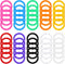 SULIKJHUI Loose Leaf Binder Rings, 50 Pcs 0.79 Inch Plastic Rings for Books,