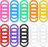 SULIKJHUI Loose Leaf Binder Rings, 50 Pcs 0.79 Inch Plastic Rings for Books,