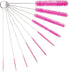 10" Tube Cleaning Brush Set, 10 Pack, Extra Long Nylon Straw Brushes