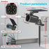 IP67 360 1200LM(1 Pack) Solar Motion Light Outdoor, Solar Spotlight with Motion Sensor, Waterproof Solar Power Security