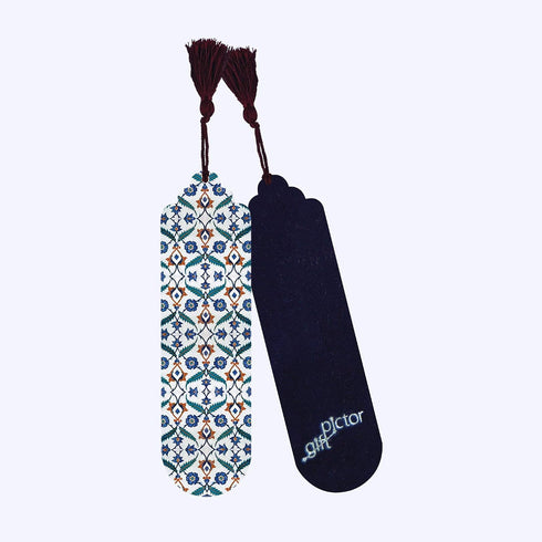 Set 4 Set, Set 1) Pictor Gift Ottoman Tiles Decorative Piece Bookmark Ramadan, Eid Mubarak, Islamic Metal Pressed