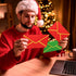 Outus Christmas Envelopes 100 Pack #10 Business Envelopes with Gold Border, Self Adhesive Mailing Envelopes (Red, Green)