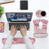 Keyboard Wrist Rest and Mouse Pad Wrist Support Set with Coasters, Bible Verses Psalm 46:5, Non-Slip PU Base Ergonomic