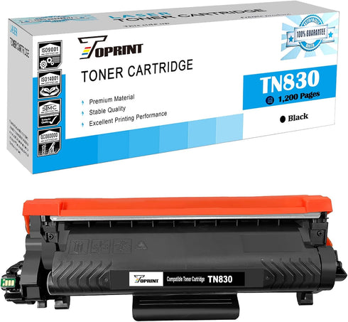 TN830 TN-830 Compatible Toner Cartridge Black Standard Capacity for Brother Printer HL-L2400D L2405W L2420DW L2460DW