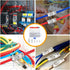 Nilight 100PCS Non Insulated Butt Connectors Kit AWG 24-8 Uninsulated Crimp Butt Connectors for Motorcycle