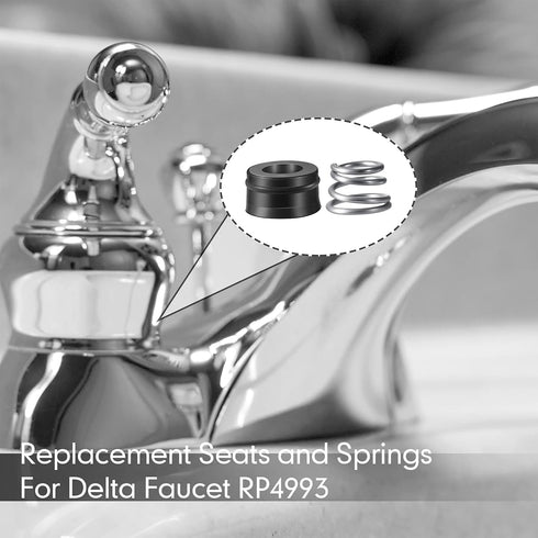 RP4993 Replacement Seats and Springs Faucet Repair Kit, Compatible with Faucet Rod Replacement, Black