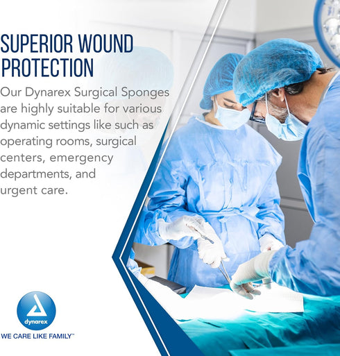 Dynarex 3242 Non-Sterile Gauze Sponge, 4" x 4"