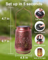 Fussion Hummingbird Solar Lanterns Outdoor Waterproof Elegant Garden Decor Birthday Gifts for Women Mom Grandma Sister