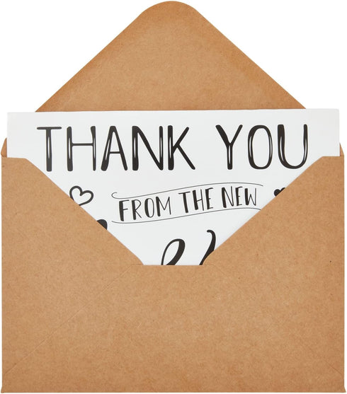 Sustainable Greetings 250gsm Pack 120, 4 6 Wedding Gratitude Cards - Bulk Thank You Cards for Wedding & Bridal Shower