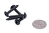 Bolt Dropper No. 8 x 1 Stainless Steel Wood Screws - 25 Pack Black Xylan Coated Phillips Truss Head Screws
