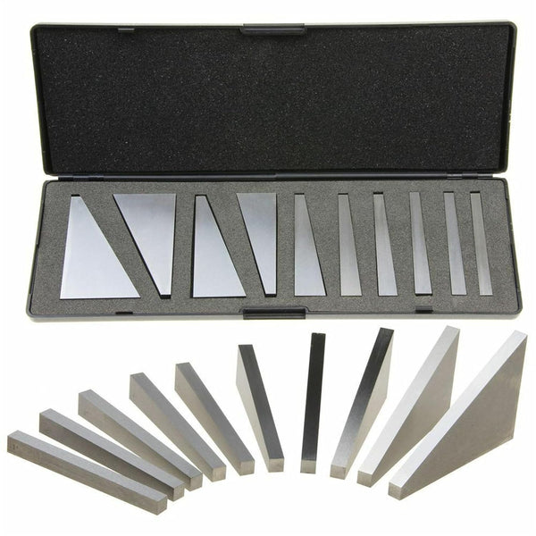 10-Pack Precision Angle Block Set, 1 to 5 Degree & 5 to 30 Degree Machinist Tools, Gauge Block Set