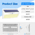 2 Pack 368 3 LED Solar Motion Sensor Lights Outdoor, Solar Fence Lights with Lighting Modes, Solar Powered Security
