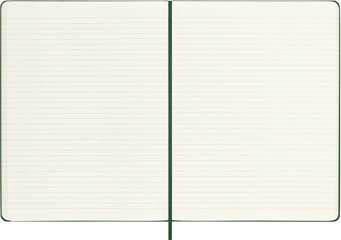 Moleskine Notebook, Extra Large, Ruled, Myrtle Green, Hard Cover, 7.5 x 9.75