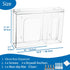 SEANADO Acrylic Disposable Glove Holder for Wall Mount or Tabletop , Clear Glove Box Organizer Rack Dispenser with Lid