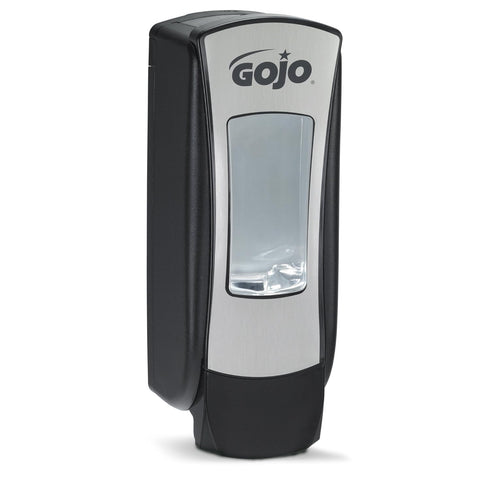 GOJO ADX-12 Push-Style Foam Soap Dispenser, Chrome/Black, for 1250 mL ADX-12 Soap Refills