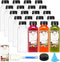 SUPERLELE 20pcs 12oz Plastic Juice Bottles with Caps, Reusable Juicing Bottles, Clear