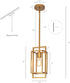 Gold Pendant Lights Kitchen Island, Modern Geometric Kitchen Pendant Light Fixtures, Vintage Brushed Brass Pendant