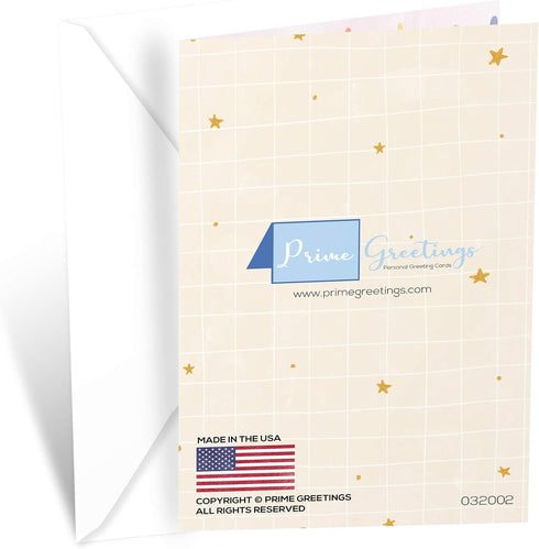 Prime Greetings Birthday Card for Great Granddaughter, Eco-Friendly, Thick Card Stock with Premium Envelope