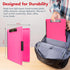Dexas Slimcase 2 Plastic Clipboard with Storage, Neon Pink, A4 Holder for Office Supplies