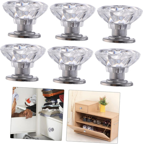 6-Piece Mini Knobs for Dressers and Cabinets - Easy Installation