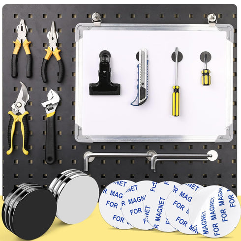 LOVIMAG 16 Pack Strong Round Magnets, Super Strong with Adhesive Backing for Office, Science, DIY