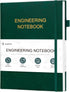 JUBTIC Engineering Notebook for Project Organization - Graph Paper Lab Notebook, Composition Notebook, 8.5" x 11", Dark