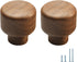 8 pcs Walnut Wood Round Chinese-Style Cute Cabinet Door Handles Cabinet Drawer