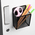 Magnetic Black Mesh Locker Cups - Magnetic Pen Holder, Strong Magnet Storage Organizer for Refrigerator, Whiteboard,